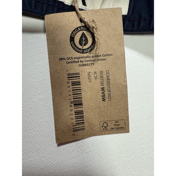 Amazon Aware Casual Men's Elasticated Waist Chino Pant Size XL / 28 Navy Blue - Picture 11 of 14